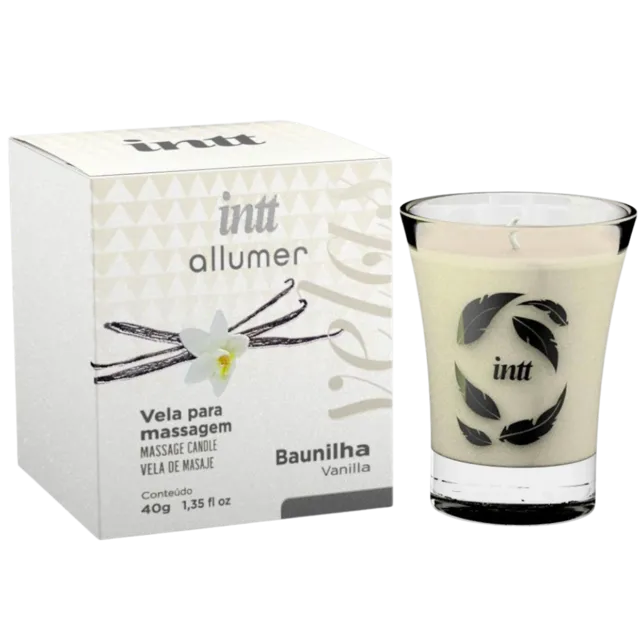 Vela Hidratante para Massagem Baunilha - Intt Cosméticos