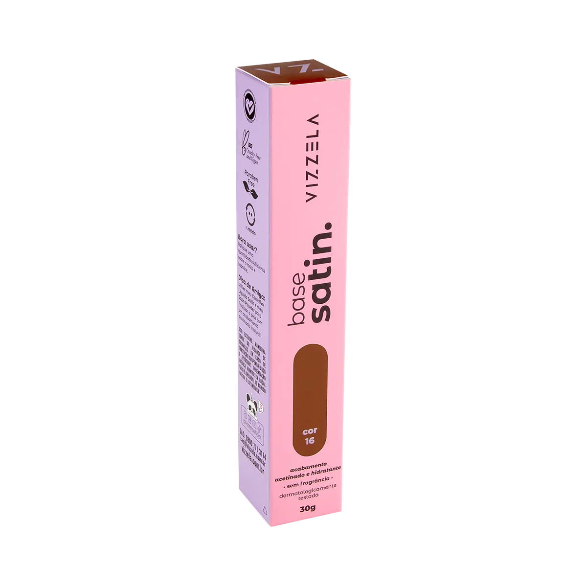 Base Líquida Satin Cor 16 - Vizzela