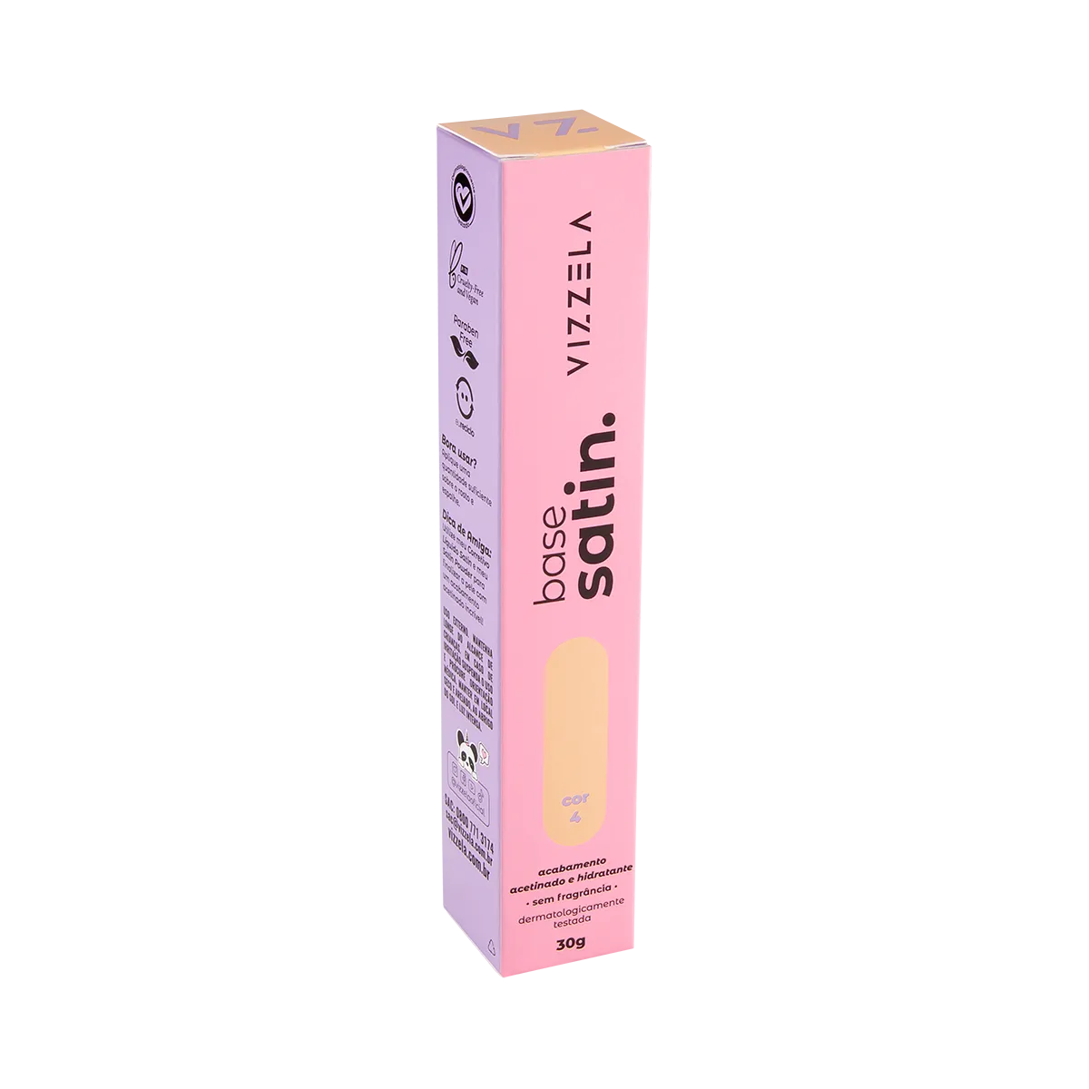 Base Líquida Satin Cor 04 - Vizzela