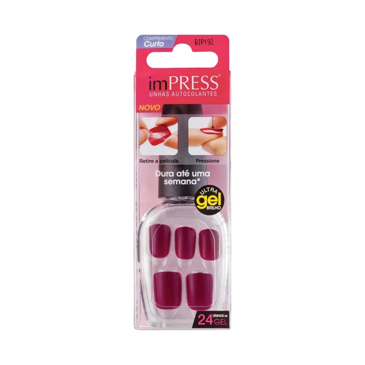 Unhas Postiças Autocolantes Color Curta Kiss New York - Easy Breezy