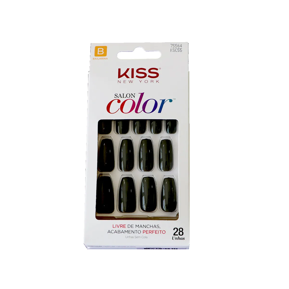 Unhas Postiças Kiss New York Salon Color Curta - Sweet Girl