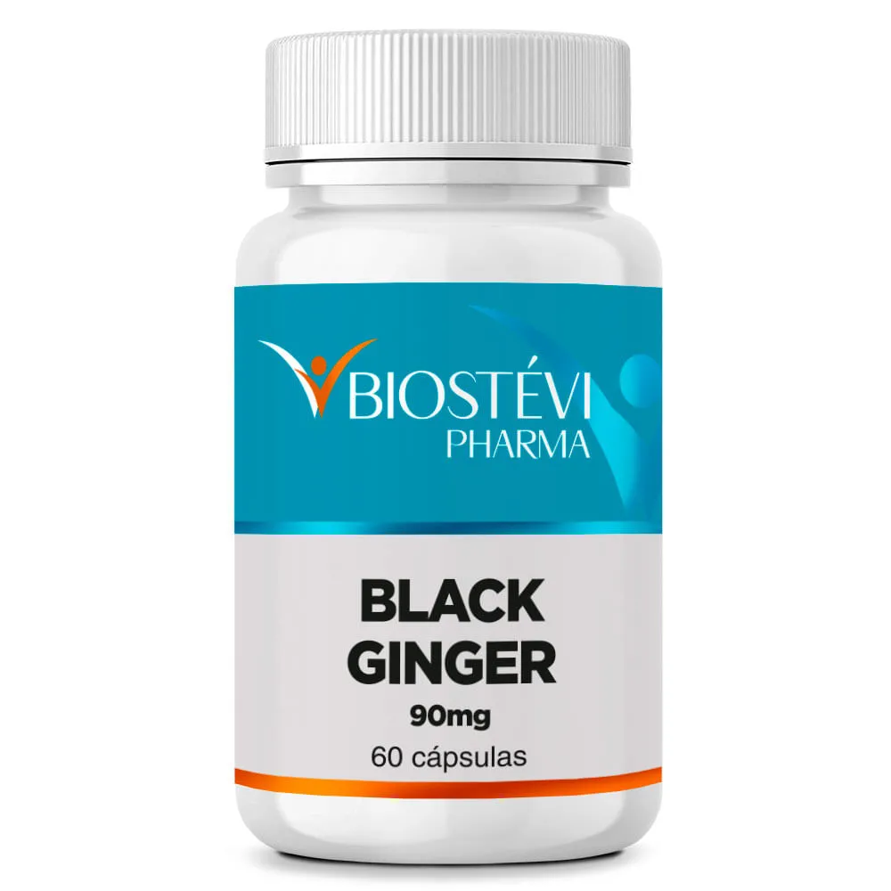 Black ginger 90mg 60 Cápsulas - Melhores treinos
