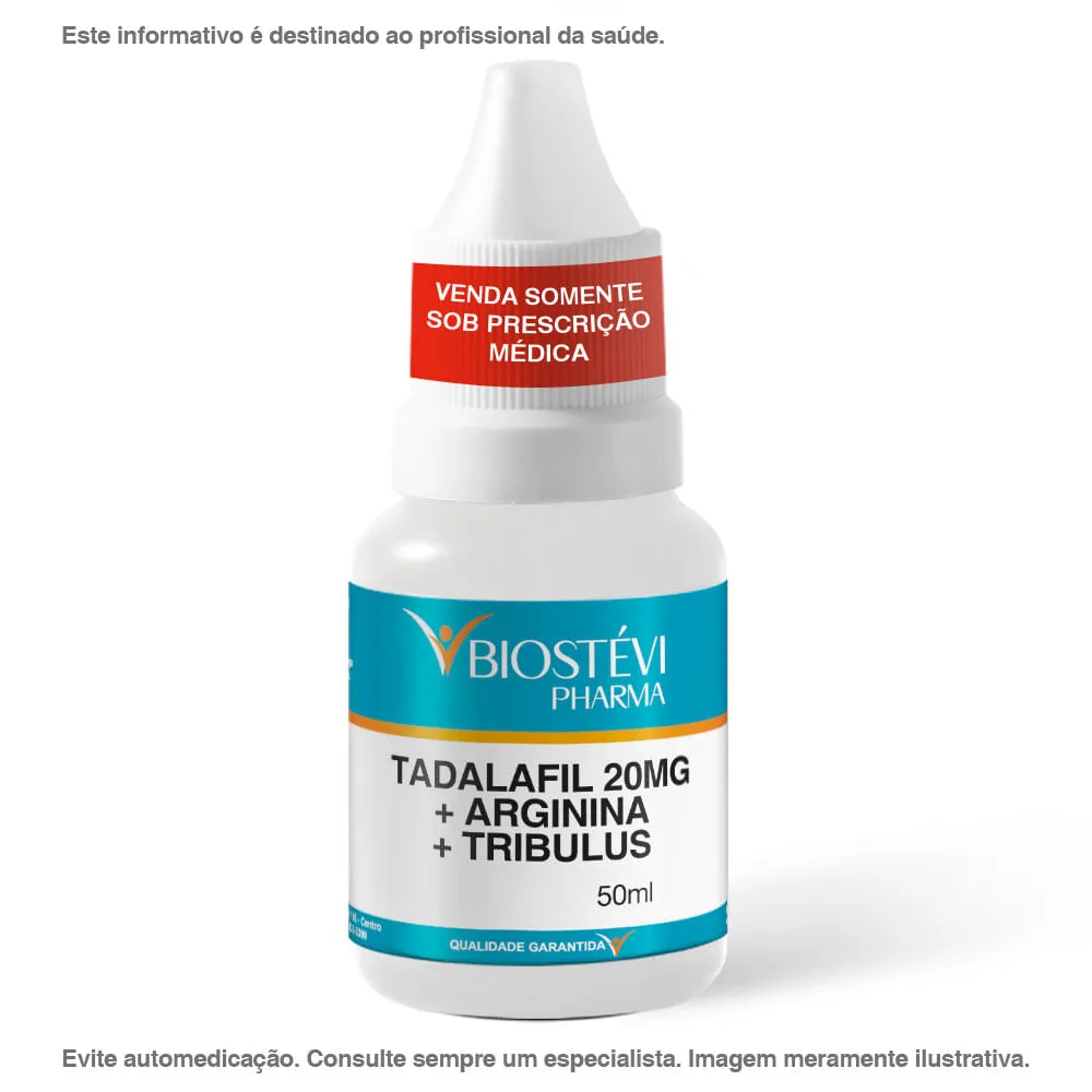 (Azulzinho Turbinado em gotas) Tadalafila 20mg + Arginina + Associações - 50ml