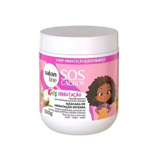 Máscara de hidratação Intensa SOS Cachos Kids Hidratação 500g - Salon Line