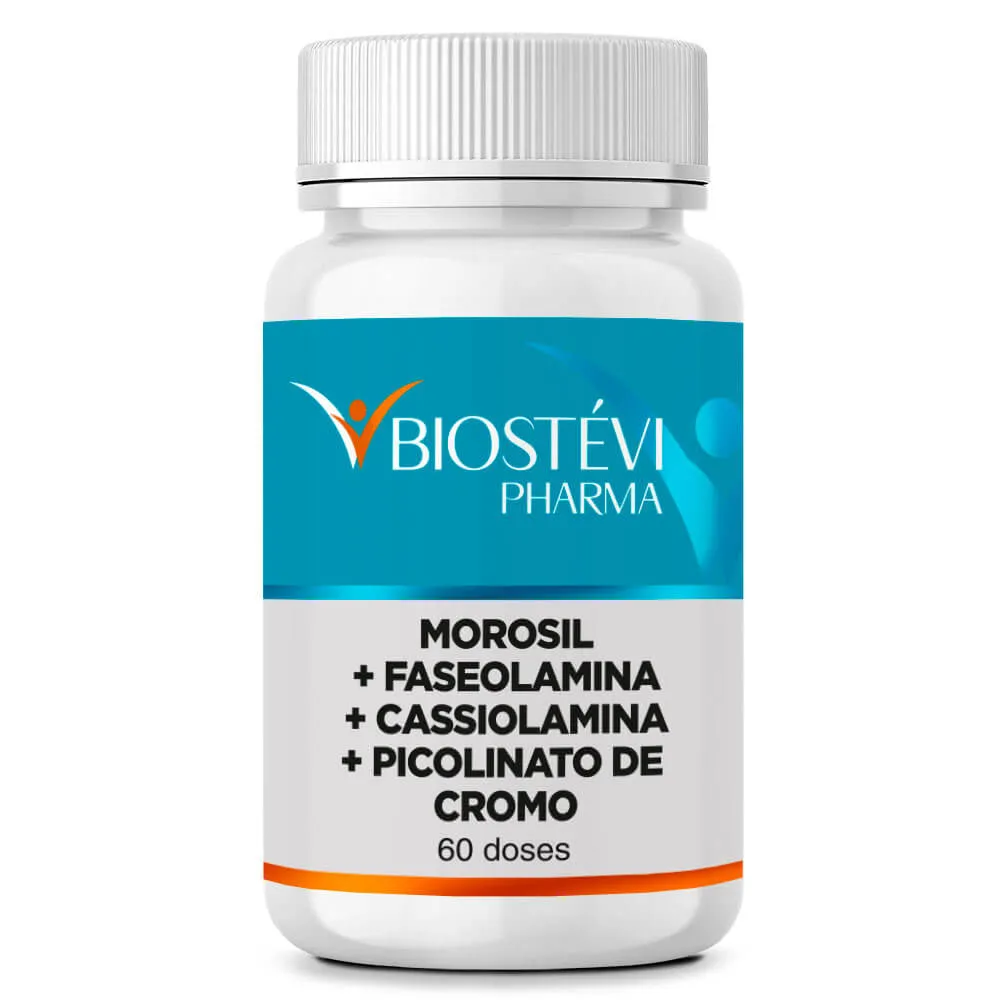 Morosil + Faseolamina + Cassiolamina + Picolinato de Cromo - Bloqueador de Carboidrato e Gordura - 60 Doses