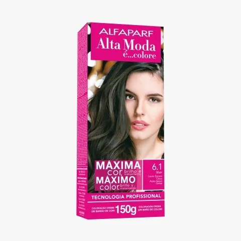 Tinta Alta Moda Louro Escuro Cinza 6.1