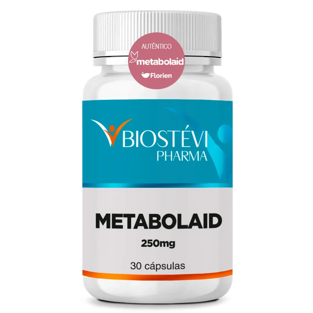 Metabolaid 250mg 30 Cápsulas com Selo de Autenticidade (Efeito Sanfona)