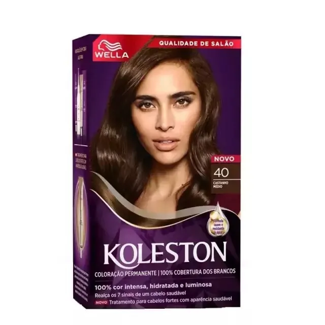 Tinta Koleston Coloração Kit Prático Cor Castanho Medio