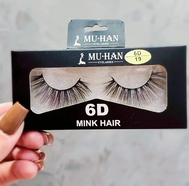 Cílios Postiços Mu-Han 6D-19 (Par)
