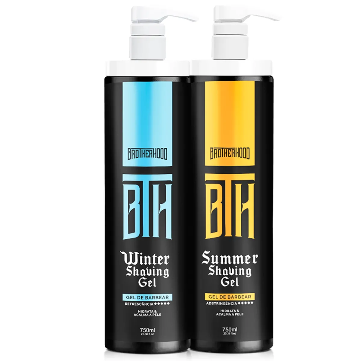 Kit Shaving Gel de Barbear Winter + Shaving Summer BTH 750ml