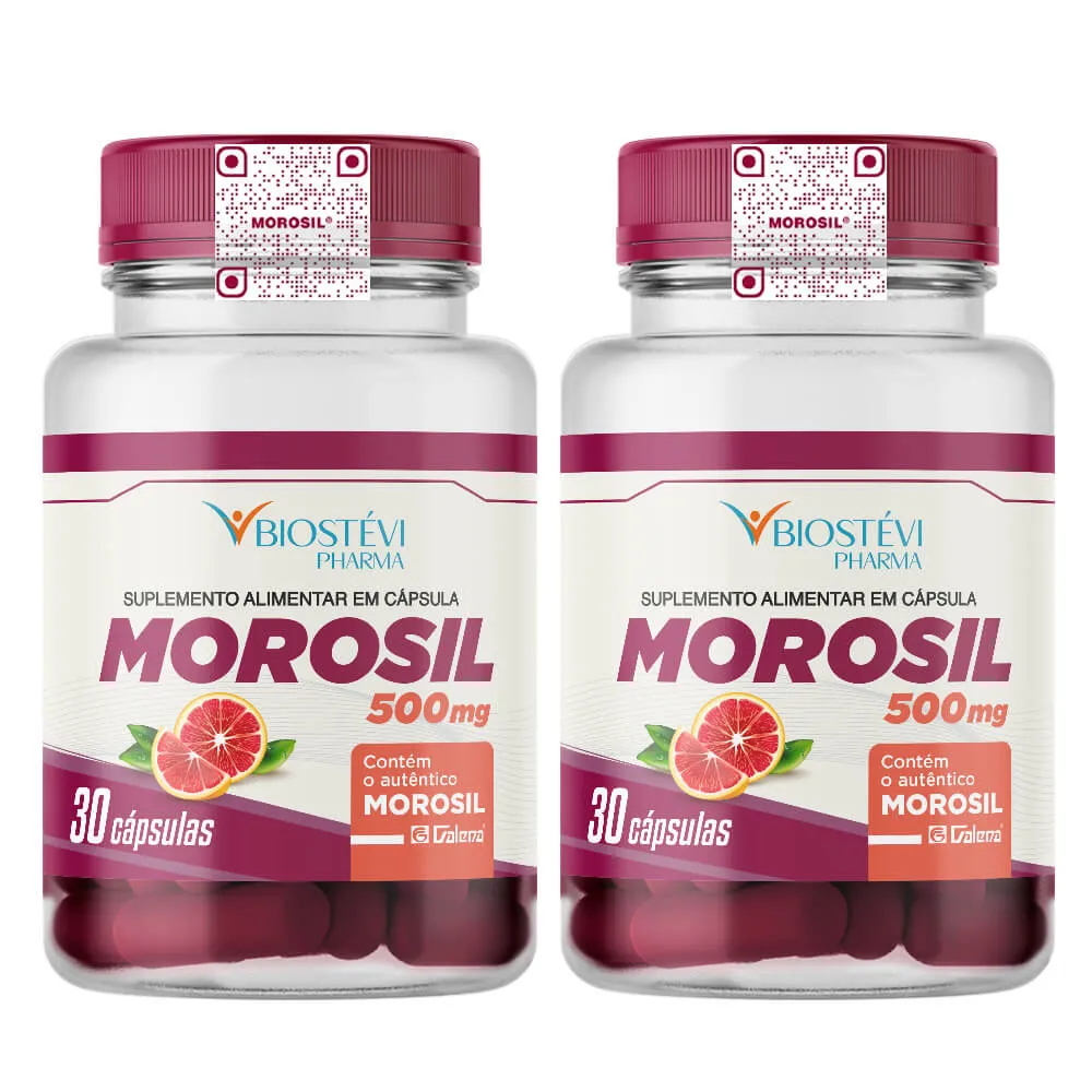 Kit 2 Potes Morosil 500mg 30 Cápsulas - Com Selo de Autenticidade