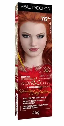 TINTA BEAUTY COLOR INDIVIDUAL 76.44 RUIVO ABSOLUTO