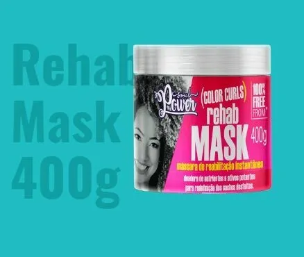 MASCARA SOUL POWER COLOR CURLS REHAB MASK 400G