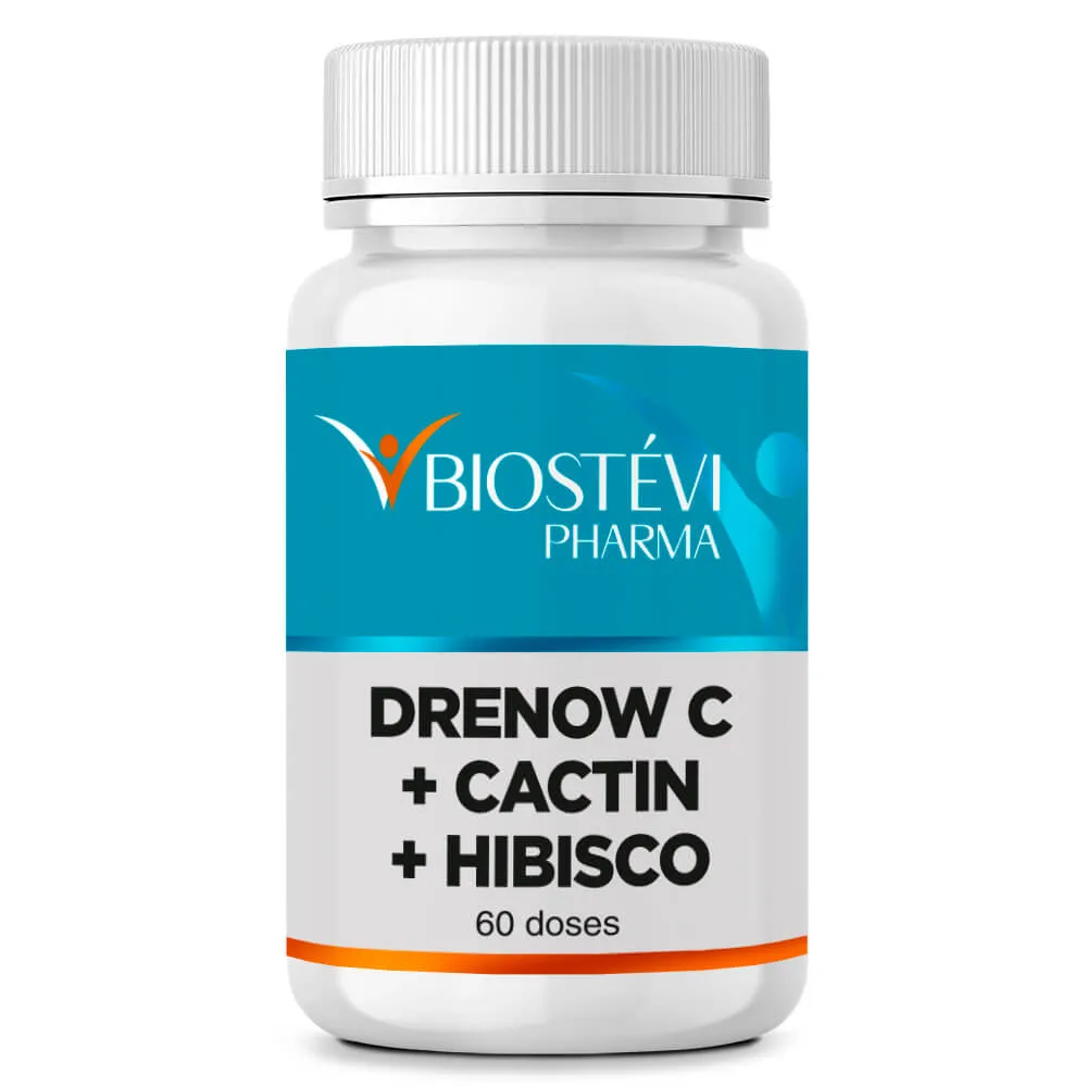 Composto Diurético com Drenow C + Cactinia + Hibisco 60 Doses