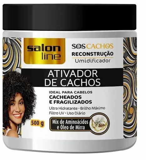 ATIVADOR CACHOS SALON LINE SOS RECONSTRUCAO 500G
