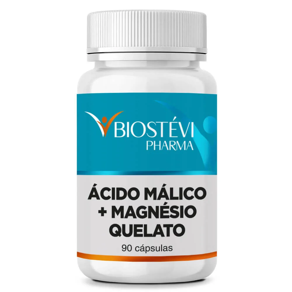 Ácido Málico + Magnésio Quelato 90 Cápsulas