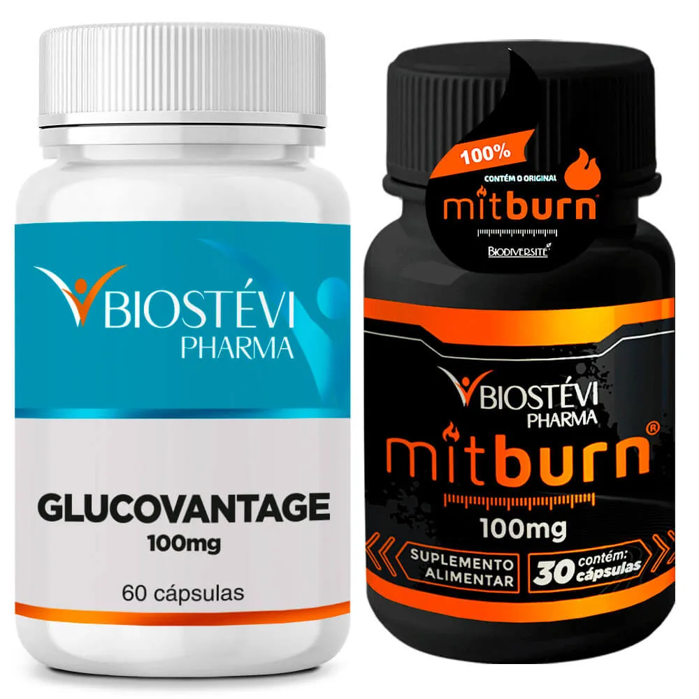 Kit Glucovantage 100mg + Mitburn 100mg