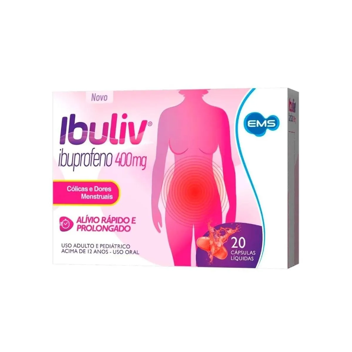 Ibuliv 400mg 20 Cápsulas Líquidas