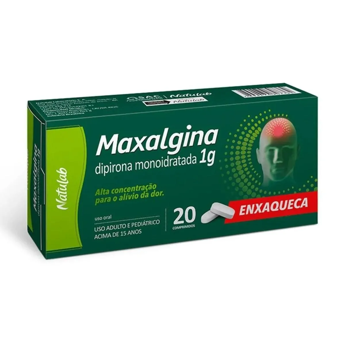 Maxalgina 1g 20 Comprimidos