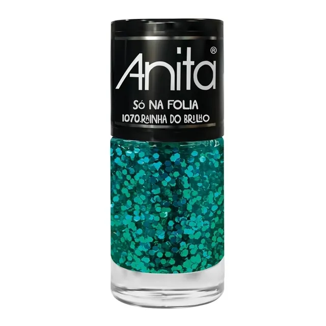 Esmalte Anita Só Na Folia Rainha do Brilho Glitter10ml VAL 12/2025