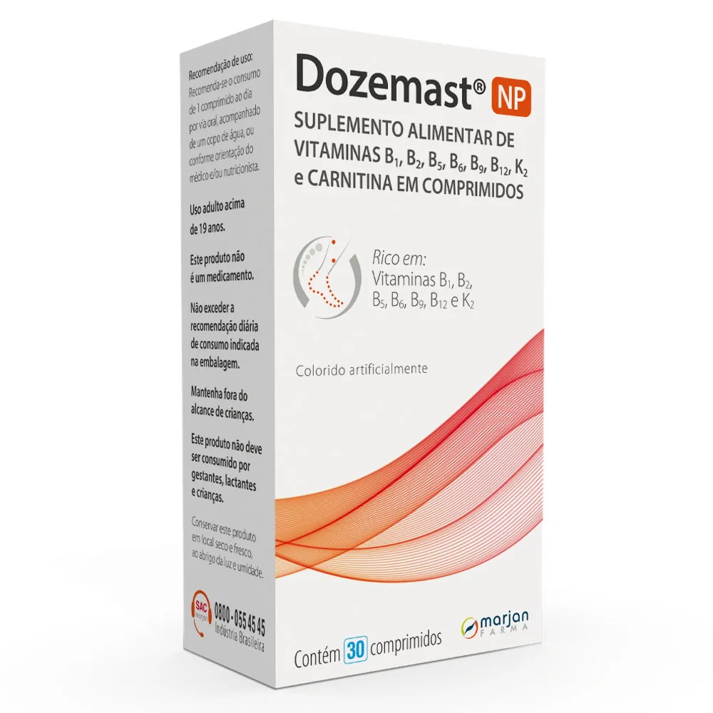 Dozemast NP Polivitamínico Complexo B 30 comprimidos