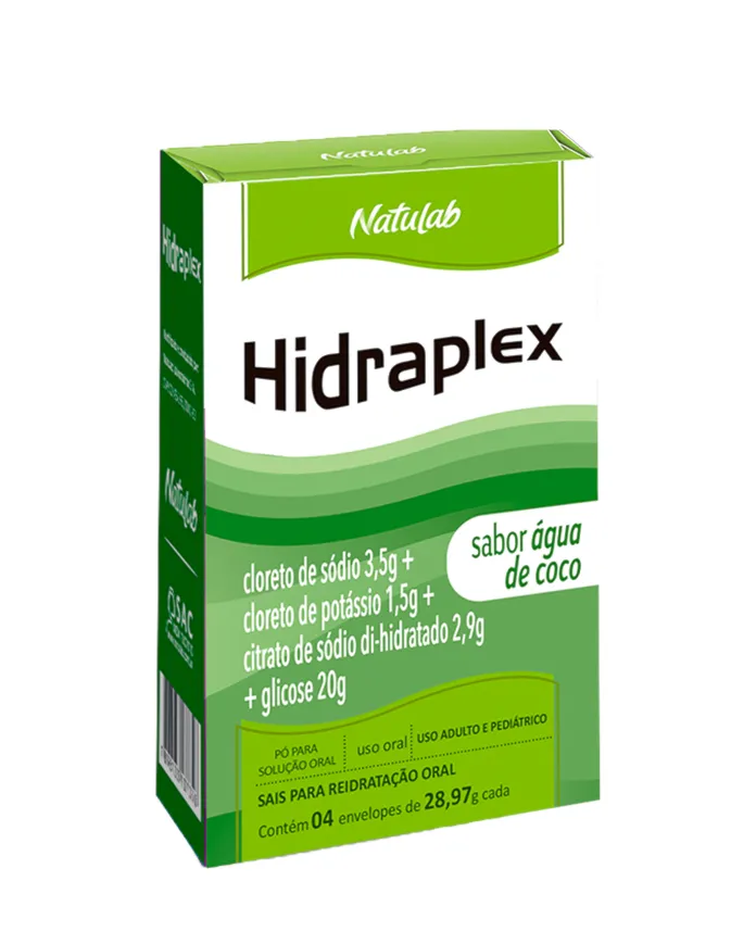 Hidraplex Sabor Água de Coco Pó 4 envelopes de 27,9g