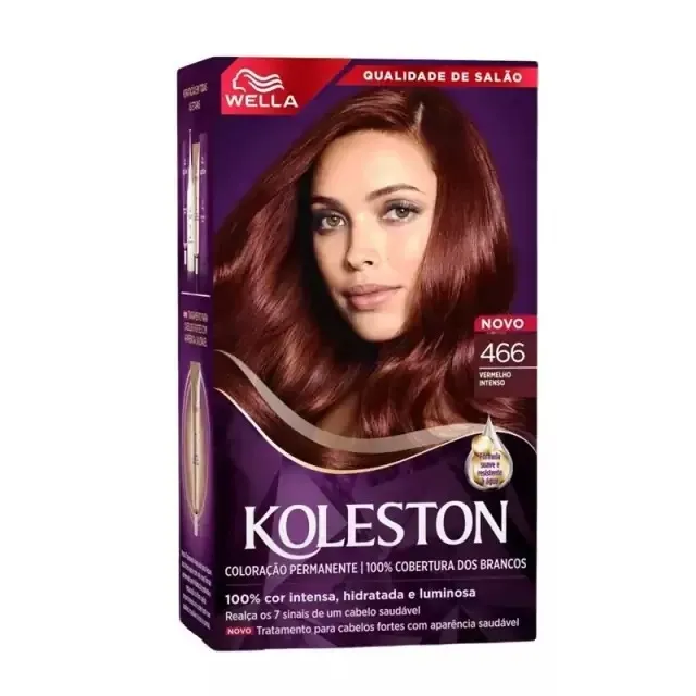 Tinta Koleston Coloração Kit Prático Cor Vermelho Intenso 05/2025