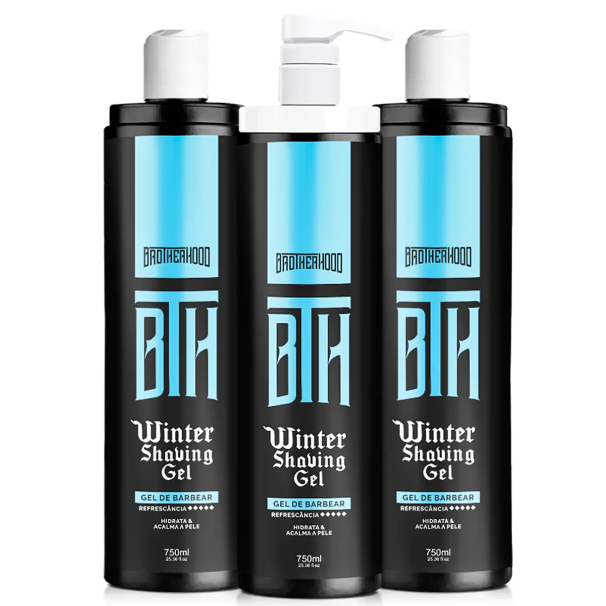 Kit 03 Shaving Gel de Barbear Winter BTH 750ml