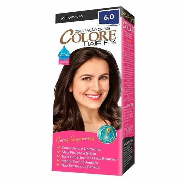 COLORACAO COLORE HAIR FLY 6.0 LOURO ESCURO