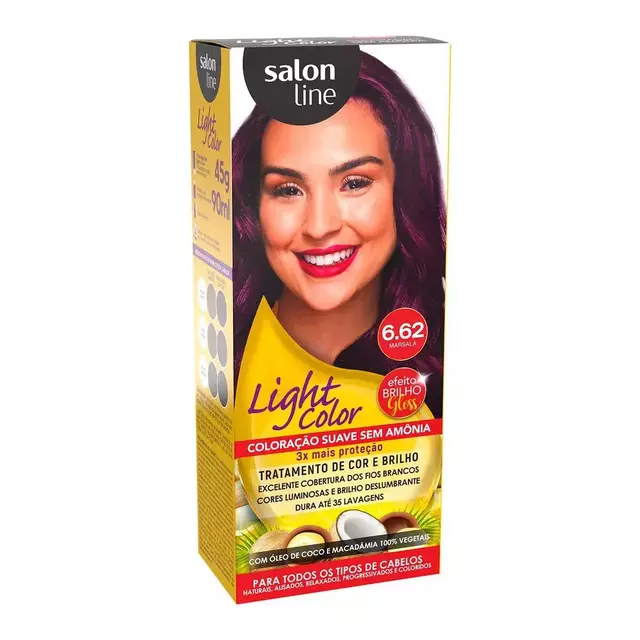 Tintura Salon Line Light Color Cor:6.62 Marsala