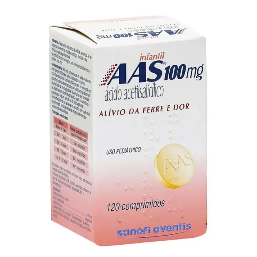 AAS Infantil 100mg 120 Comprimidos