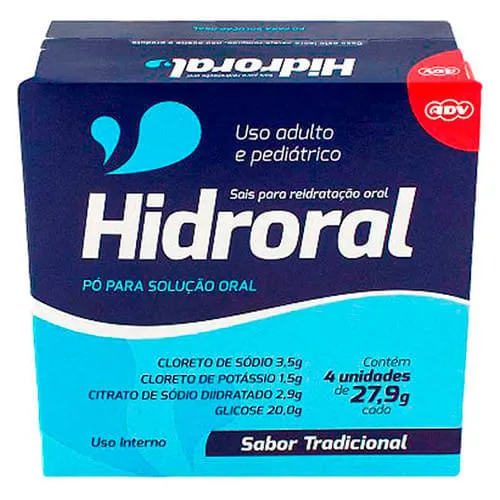 Hidroral Pó Para Solução Oral 4 Envelopes De 27,9g