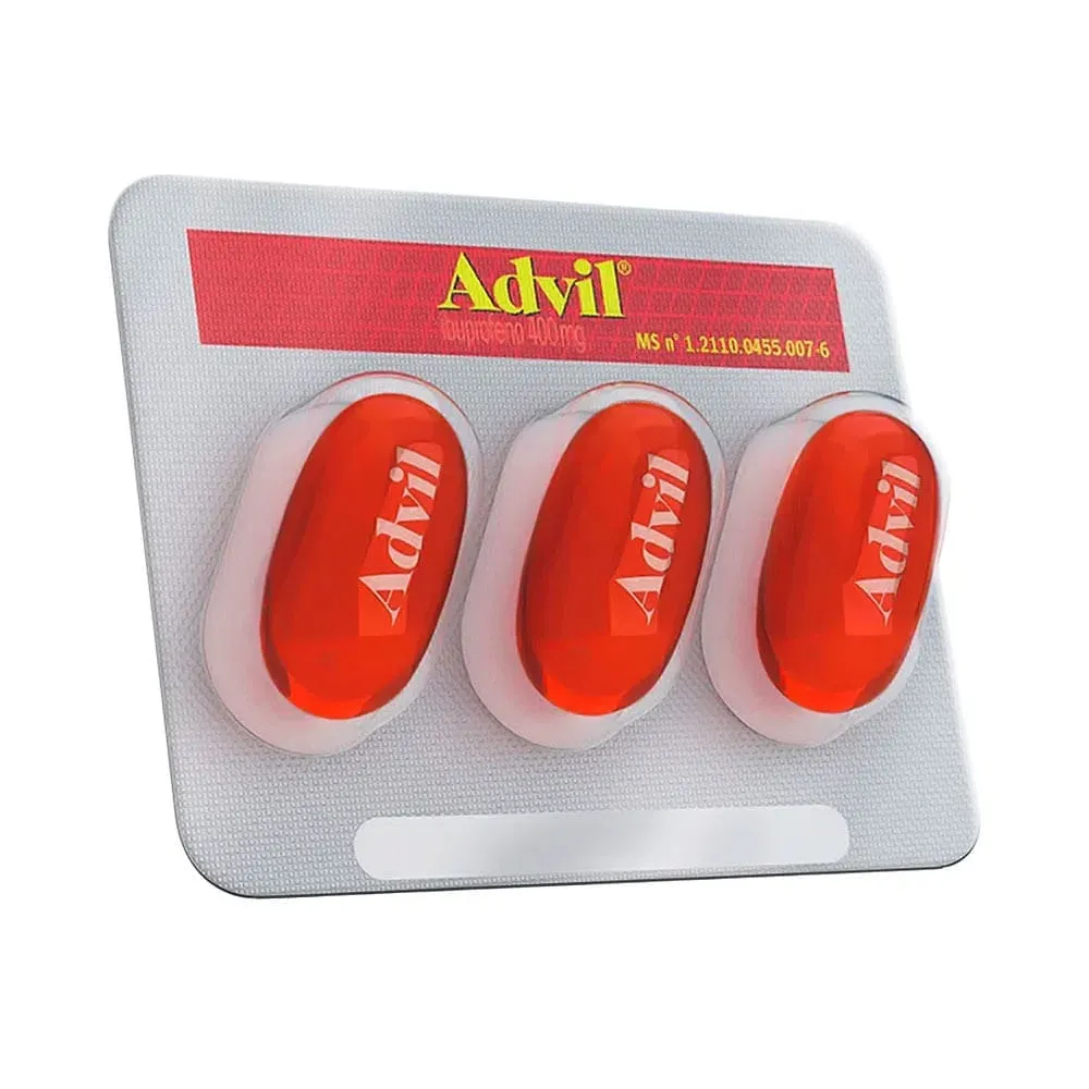 Advil Extra Alívio 400mg 3 cápsulas gelatinosas