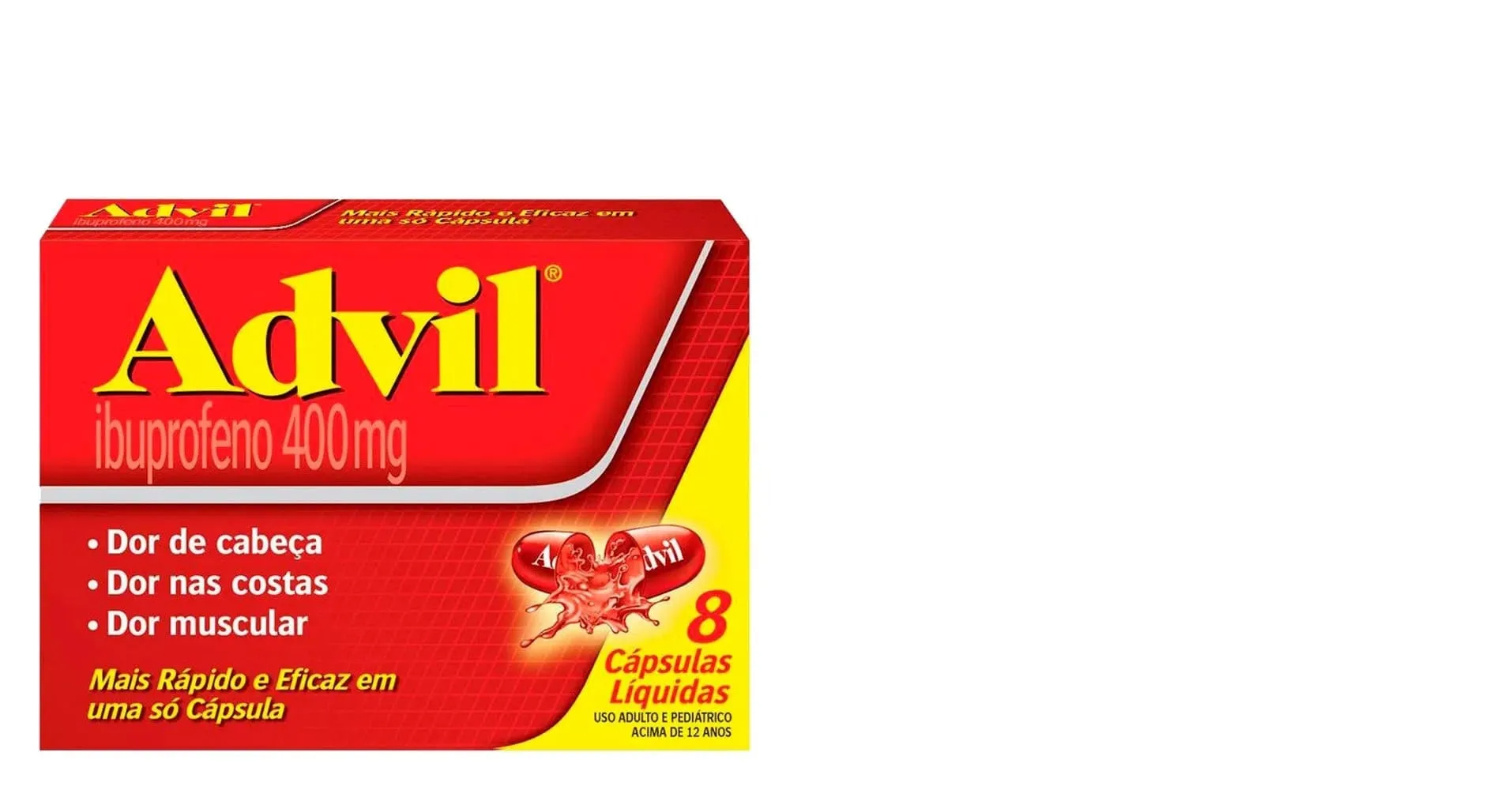 Advil 400mg 8 cápsulas líquidas