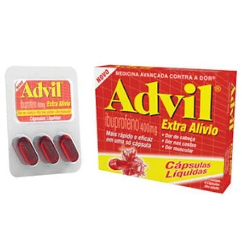 Advil 400mg 3 cápsulas