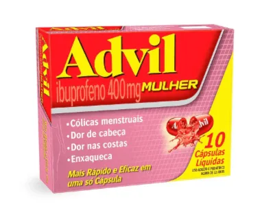 Advil Mulher 400mg 10 Cápsulas Moles