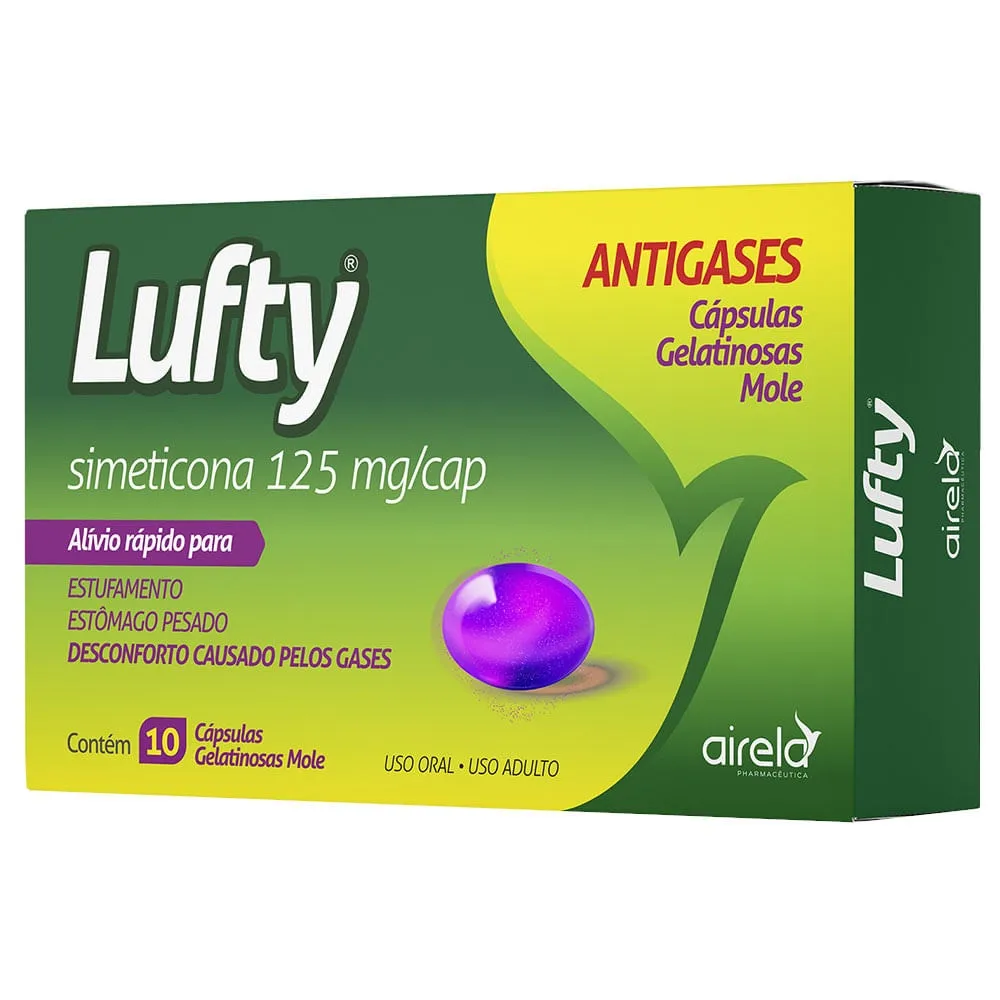 Lufty Gel 125mg 10 Cápsulas Gelatinosas