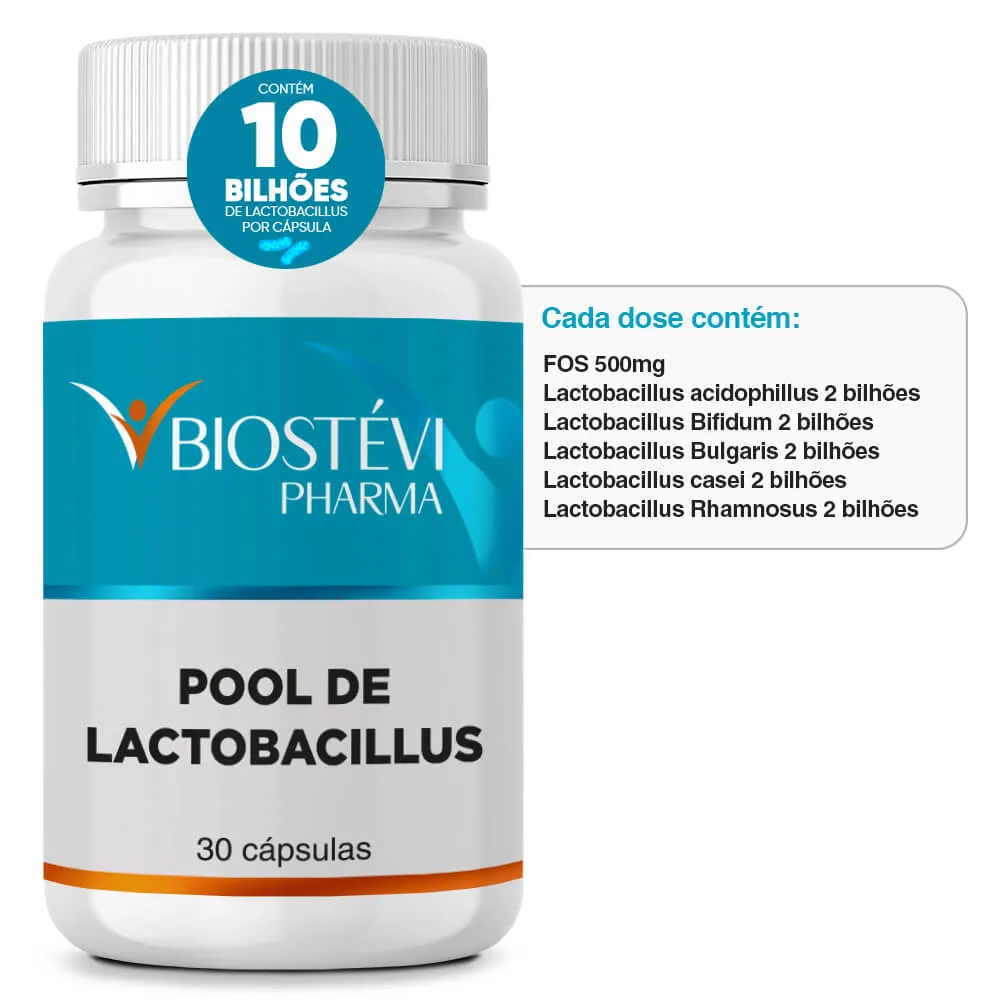 Pool De Lactobacillus 30 Cápsulas
