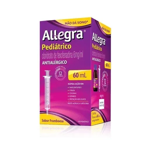 Antialérgico Allegra Pediátrico 6mg/ml 60ml com Copinho