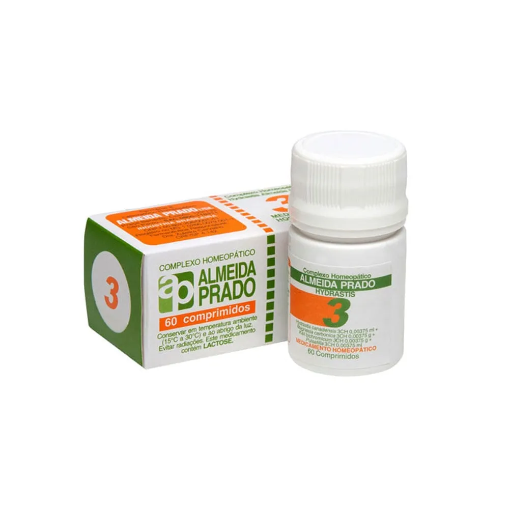 Complexo Homeopático Hydrastis Almeida Prado 3 60 Cpr
