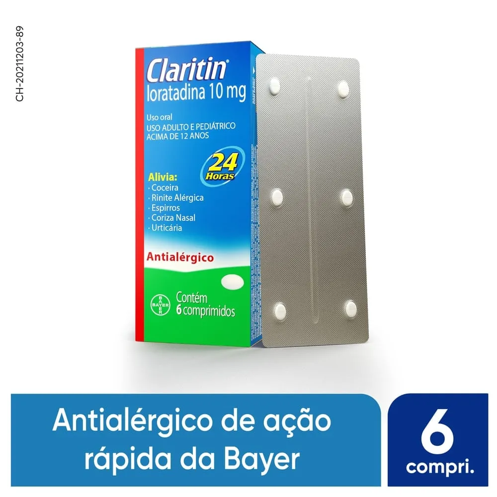 Claritin 10mg 6 Comprimidos