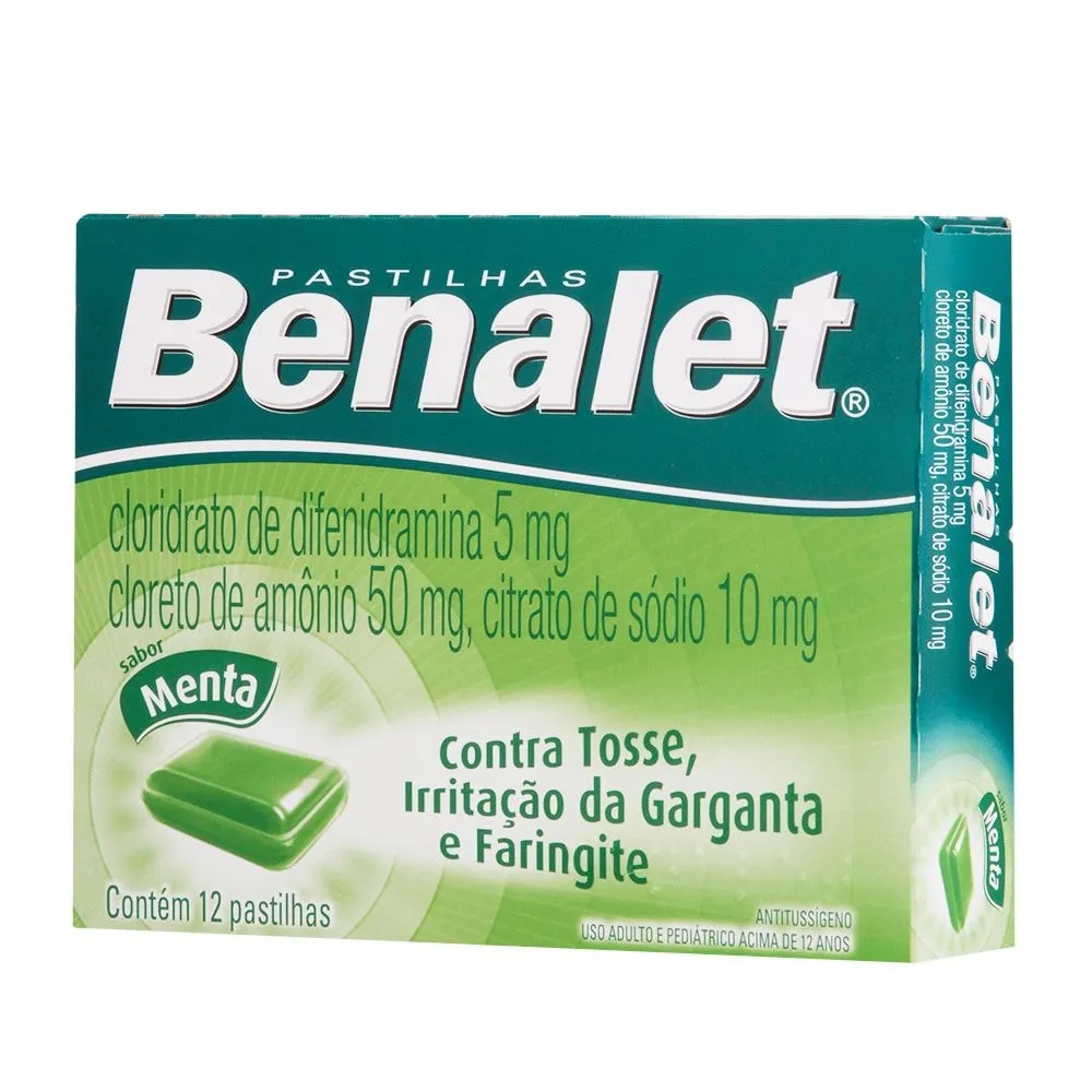 Benalet Sabor Menta 12 Pastilhas