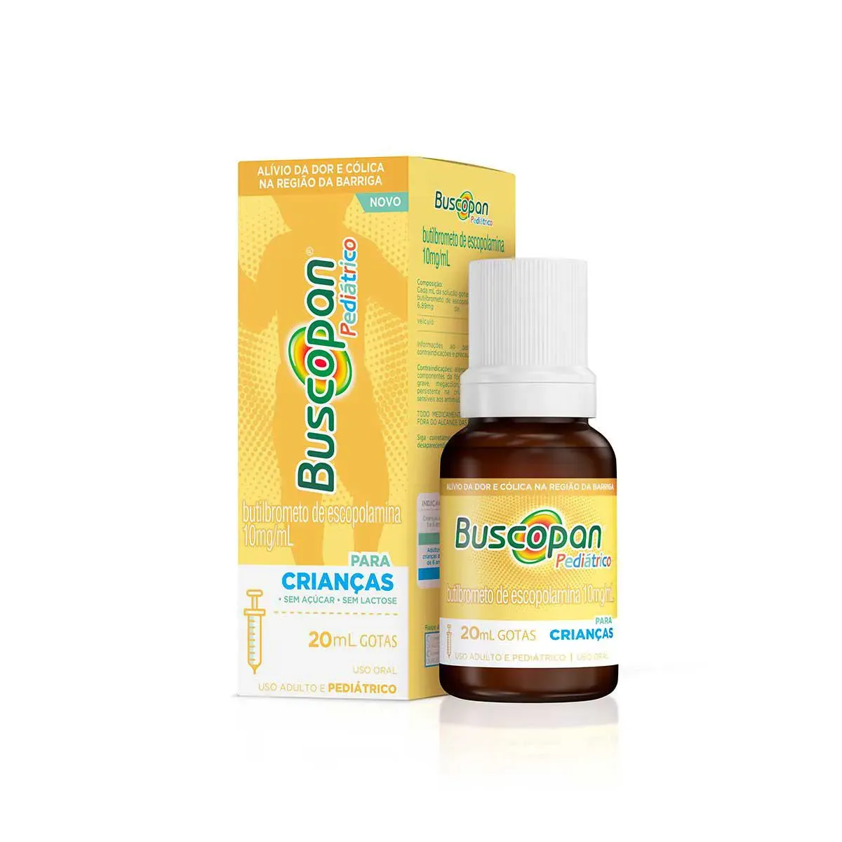 Buscopan 10mg/mL solução de uso oral 20ml + seringa dosadora pediátrico