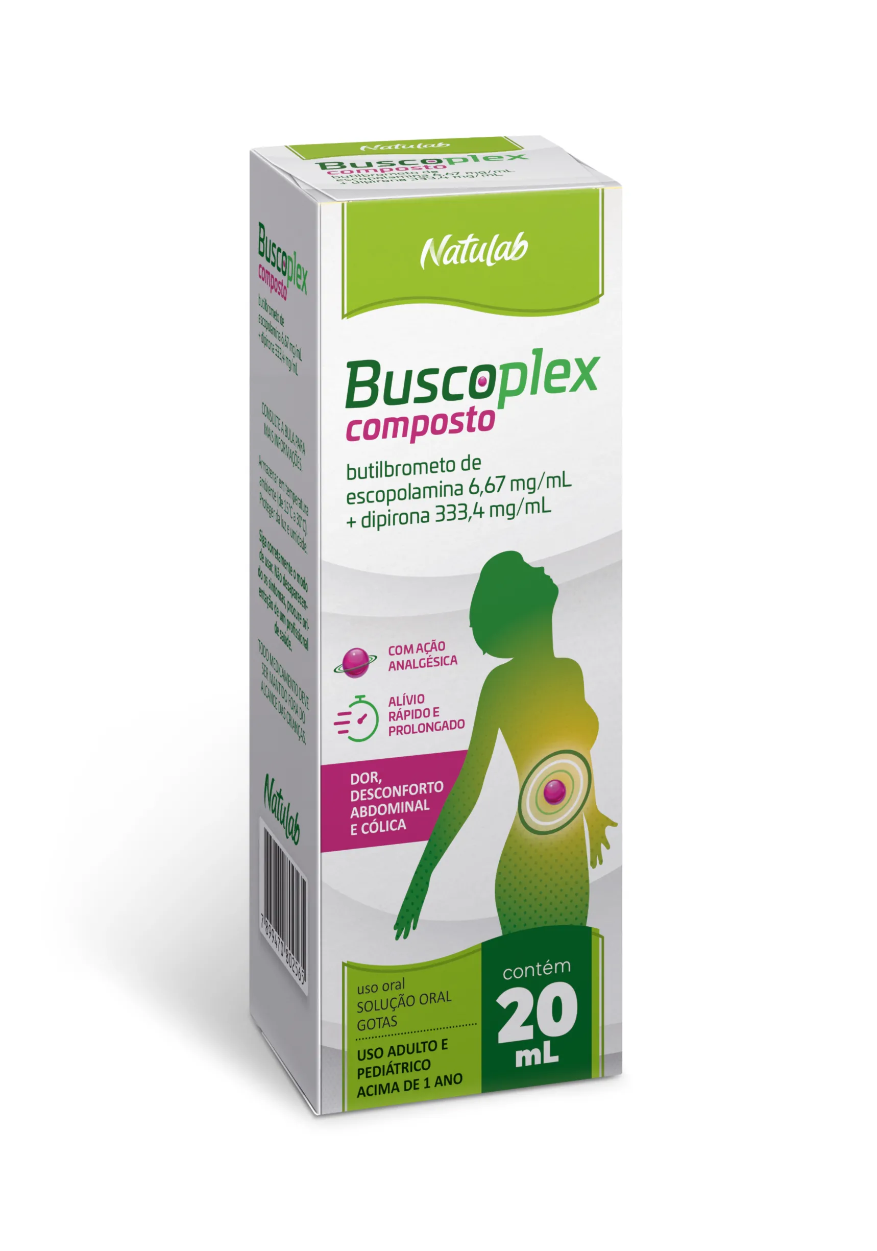 Buscoplex Composto 6,67mg/ml + 333,4mg/ml Solução Oral 20ml