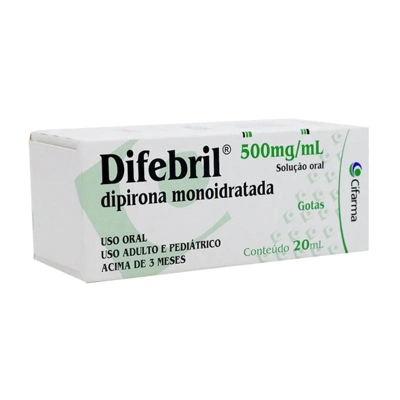 Difebril Gotas 500mg/ml 20ml