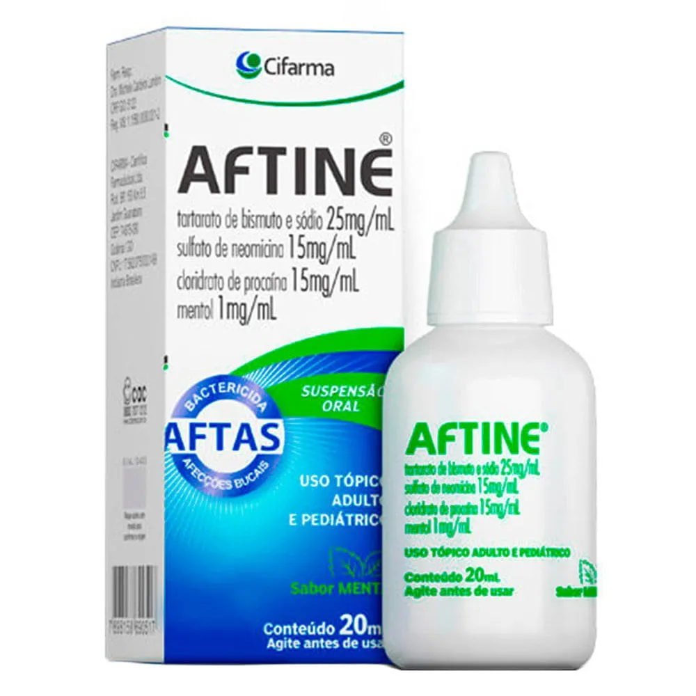 Aftine Suspensão Oral Menta 20ml
