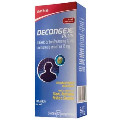 Decongex Plus 12mg + 15mg 12 Comprimidos
