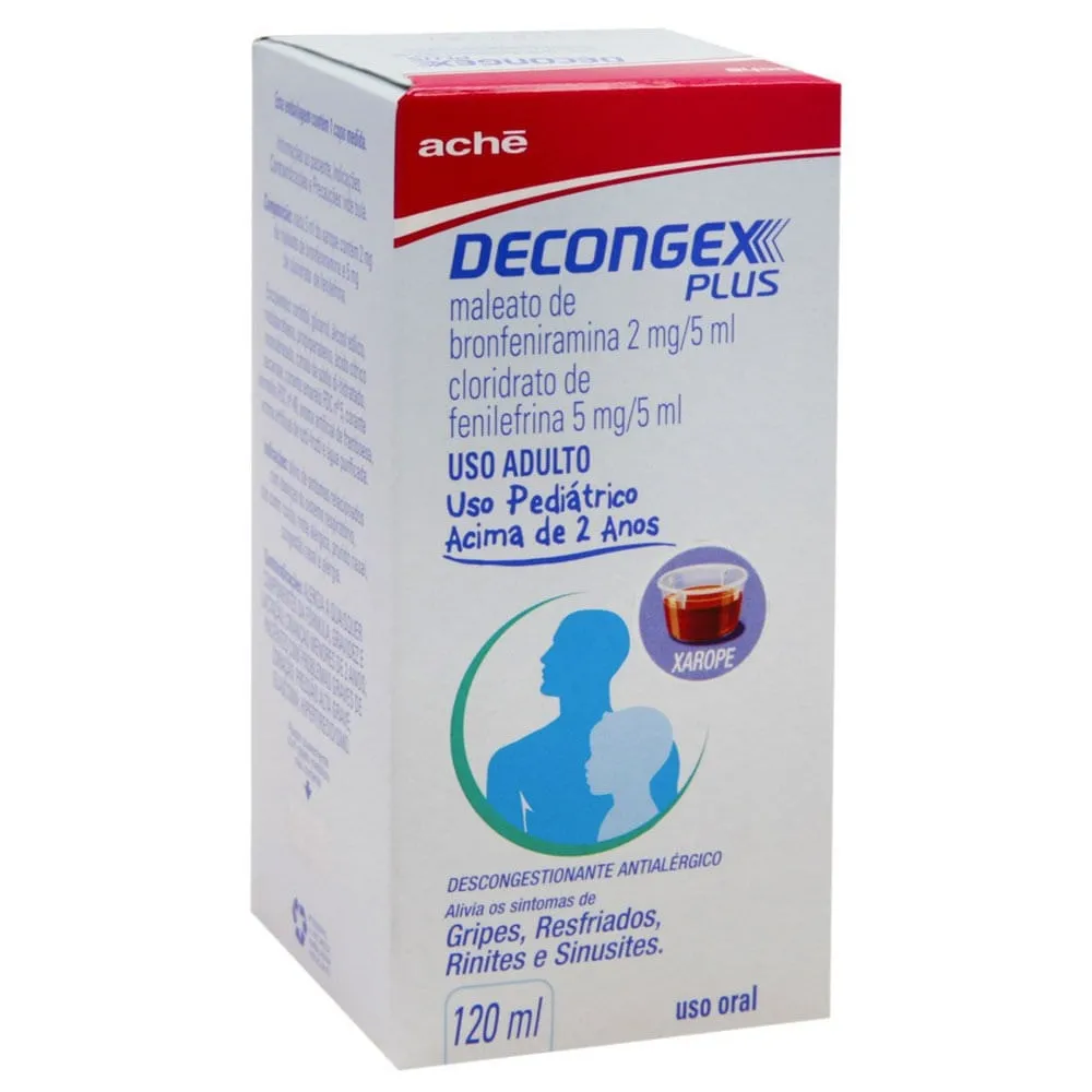 Decongex Plus 0,4mg/ml + 1mg/ml Xarope 120ml