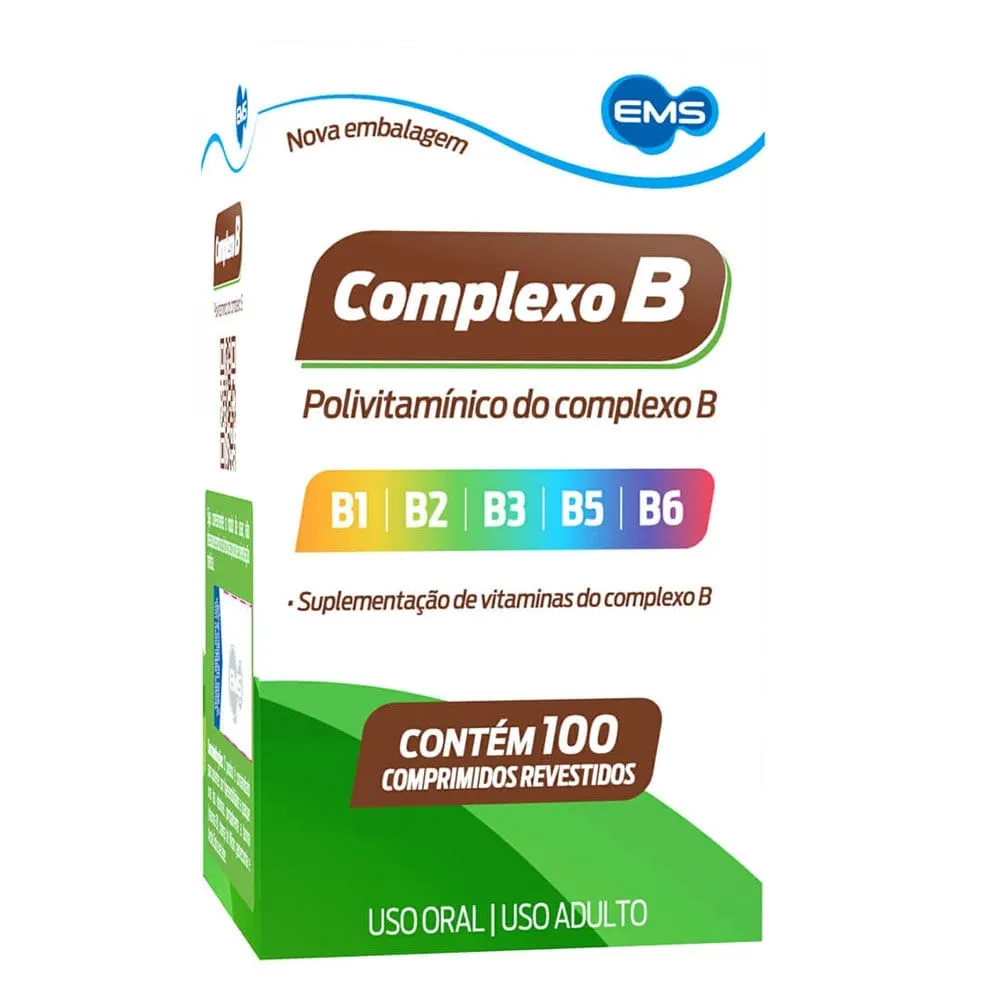 Complexo B EMS 100 Comprimidos Revestidos