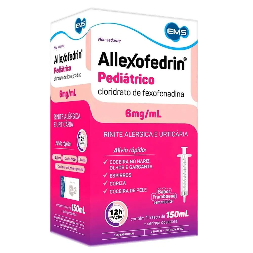Allexofedrin Suspensão Oral Pediátrico 6mg/ml 150ml